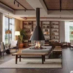 Cave à vin commerciale de conception moderne personnalisée, élégante vitrine en bois et verre avec éclairage pour meubles d'appartement - Product Image 3