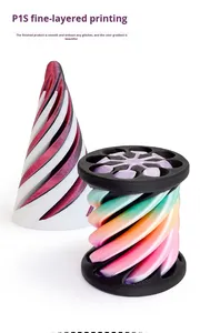 Jouet de bureau anti-stress en forme de cône spiralé imprimé en 3D, nouveauté et cadeau amusant en plastique pour soulager le stress - Product Image 5