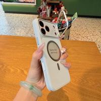 Étui de téléphone de luxe avec écran E-Ink DIY sans fil NFC HD 2025 avec support d'objectif pour 17/17 Pro/Pro Max avec anneau magnétique