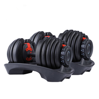 BETTER Ensembles d'haltères de gymnastique en gros Haltères réglables Fitness Haltères réglables en acier 90lb