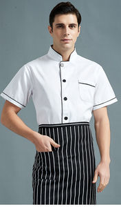 Chaqueta <span class=keywords><strong>de</strong></span> Chef para Catering, <span class=keywords><strong>Ropa</strong></span> <span class=keywords><strong>de</strong></span> Trabajo, <span class=keywords><strong>Ropa</strong></span> <span class=keywords><strong>de</strong></span> Verano <span class=keywords><strong>de</strong></span> Manga Corta para Hombre, <span class=keywords><strong>Ropa</strong></span> <span class=keywords><strong>de</strong></span> Chef para <span class=keywords><strong>Hotel</strong></span>, Restaurante, Cantina, Repostería y Cocina - Product Image 6