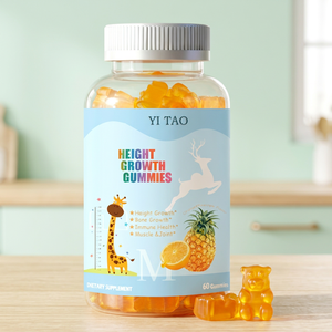 Gomitas para el Crecimiento de Niños – Fórmula de Apoyo al Crecimiento con Calcio, Magnesio, Zinc y Vitamina D para la Salud Ósea Infantil - Product Image 1