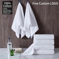 Ensemble de serviettes en coton blanc, serviettes de bain épaisses et absorbantes pour hôtel, spa, salon, remplacement de draps, usage commercial