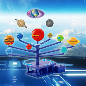 Puissance de vapeur éducative huit planètes expérience scientifique astronomique Projection rotative jouets de bricolage faits à la main - Product Image 2