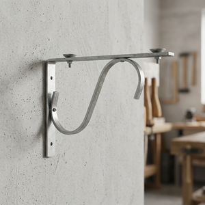 Paire de supports Jali ivoire L 8 pouces, support de montage ivoire L 8 pouces, paire de supports Jali ivoire L 8 pouces pour grille Jali - Product Image 4