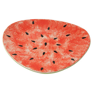 <b>Ceramic</b> Watermelon Serving <b>Plate</b> Set With Lid For Tea Party Novelty Dishes - Product Image 5