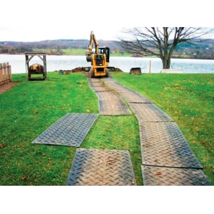 Portable Engineered HDPE plastic heavy Duty lawn mat temporary road 20-200 mm ground protection mat