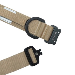 Collier pour chien professionnel réglable et rembourré avec rubans – Boucle à dégagement rapide en nylon robuste, design moderne – Équipement d'entraînement pour animaux de compagnie LUNONG - Product Image 2