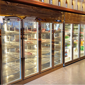 Thương mại duy nhất nhiệt độ thịt bò chín Tủ bảo quản ướt bít tết làm mát không khí Led Nhà hàng Phương tây ướt hiển thị - Product Image 2