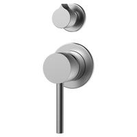 Filigrane Salle de Bain Murale en Acier Inoxydable 304 Finition Brossée Mitigeur de Bain et Douche avec Robinet de Douche Inverseur