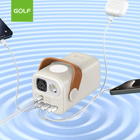 Batterie externe électronique grande capacité avec éclairage LED pour camping, vente en gros OEM, charge rapide LCD PD 100W, 60000mAh pour ordinateur portable