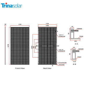 แผงโซลาร์เซลล์ Trina รุ่นใหม่ แบบ Half Cell 530W 535W 540W 555W PERC แบบสองหน้า กระจกสองชั้น ราคาแผงโซลาร์เซลล์แบบโมโน <span class=keywords><strong>550W</strong></span> - Product Image 2
