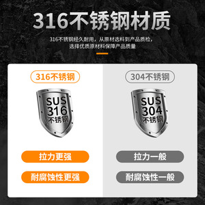 Grillete de elevación en forma de U Canle de acero inoxidable M8 M10 M12 M14 M16 M18 M20 Gancho de seguridad de alta resistencia para escalada - Product Image 2