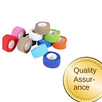 Bande de protection sportive élastique en gros, bandage auto-adhésif non tissé, enveloppe de tatouage, couleur personnalisable, protection de poignet pour l'extérieur