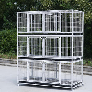 Sıcak satış üreme kafesi düğme kapatma ile üç katmanlı Metal kedi kafesi Pet dükkanlar ve ev bakımı için çok katmanlı üreme bölümü - Product Image 6