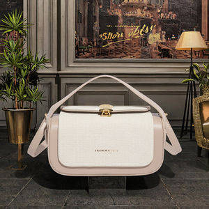 Sac à bandoulière vintage pour femme avec longue sangle, doublure en PU, fermeture éclair, poignée unique, design boîte, sacoche été/hiver - Product Image 3