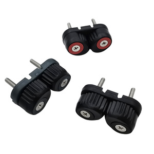 Abrazadera de Cuerda de 48 mm, Negra, Roja, Gris, con Rodamiento de Nylon, Repuesto para Ancla de Barco - Product Image 5