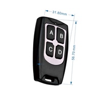 Télécommande universelle CE ROHS 433 MHz à code tournant pour porte de garage automatique, volet roulant YET005