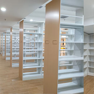 أثاث مكتبي، خزانة كتب معدنية ذات جانبين للتخزين، رف كتب للمكتبات - Product Image 5