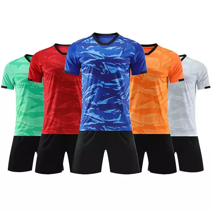 カスタム2023新しいクイックドライジャージーサッカーシャツタイ品質ユニフォーム昇華サッカージャージーセットキッズサッカークラブジャージ
