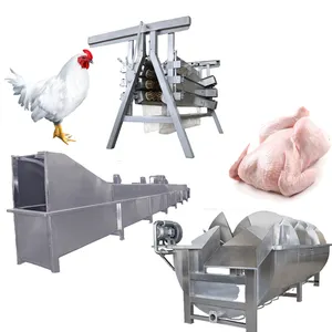 500 BPH Halal Poultry Slaughtering Equipment For Poultry Slaughterhouse Meat Processing Plant