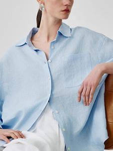 <span class=keywords><strong>Camicia</strong></span> in <span class=keywords><strong>lino</strong></span> da <span class=keywords><strong>donna</strong></span> <span class=keywords><strong>bianca</strong></span> 2025-<span class=keywords><strong>camicia</strong></span> a maniche larghe <span class=keywords><strong>di</strong></span> alta classe rilassata-nuovo Top <span class=keywords><strong>di</strong></span> stile - Product Image 4