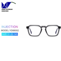 Montura Óptica de Acetato de Aro Completo Personalizada OEM, Talla 51-22-145, Visión de Alta Definición para Adultos Unisex, Diseño de Equipo Interno