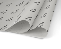 Papier de soie de spécialité de marque personnalisée revêtement ciré noir de qualité alimentaire résistant à la graisse pour cadeau sandwich vêtement utilisation de produits chimiques