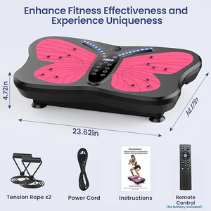 Nueva máquina de ejercicio de placa de vibración con plataforma de vibración de cuerpo completo de control remoto para principiantes y recuperación Fitness general - Product Image 2