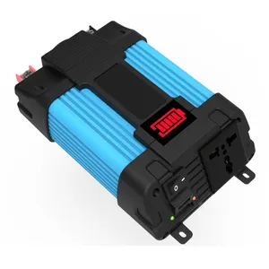 6000W LED Voltage Capacity Display Transformer Converter 12V to 110/220V Dual USB Inverter for Car Household Car Power Inverter