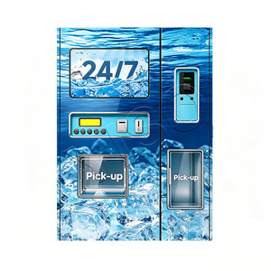Distributeur automatique de glace et d'eau intégré avec lecteur de billets et de cartes pour les petites entreprises – Station de vente de glace en libre-service - Product Image 1