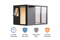Cabaña de Jardín de Diseño Moderno Cocovia para Construir Uno Mismo |   Caseta de Jardín para Construir Uno Mismo | Casa Prefabricada Modular, Impermeable y Ecológica para Jardín