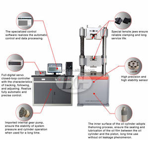 Alta resistencia UTM Automático 200ton 2000kN Acero <span class=keywords><strong>Rebar</strong></span> Máquina de prueba de tracción Fabricante - Product Image 2