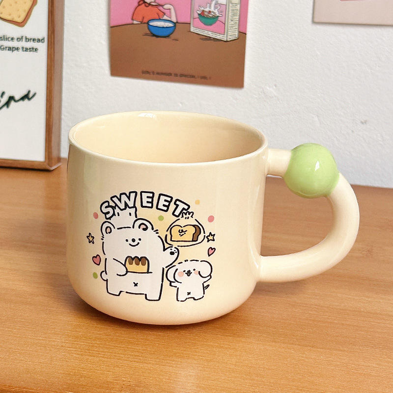 [Tasse Individuelle] Chiot Rayé - Vert