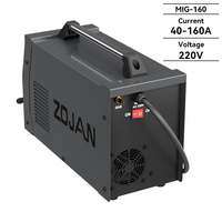 Nouvelle machine à souder MIG à inverseur numérique IGBT ZOJAN 4,3 kW/5,7 kW 230 V/115 V Fil de 0,8 mm 200 A 6 en 1 Portable Utilisation en construction