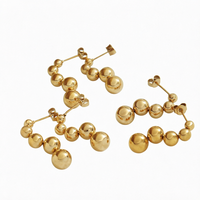 Boucles d'oreilles clous Gaovo minimalistes et polyvalentes en acier inoxydable avec symboles irréguliers, résistantes au ternissement, bijoux de mode pour femmes