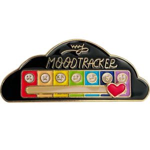 Badge Social Personnalisable Changeant d'Humeur - Épingle de Revers Réutilisable pour Couples, Accessoire de Mode pour Hommes et Femmes, Épingle Mobile - Product Image 2