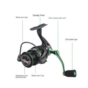 WEIHE Spinning <span class=keywords><strong>Reel</strong></span> 1000-4000 Tamaño 5,2: 1 Carrete de pesca para caña de pescar trucha - Product Image 2