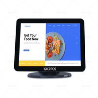 Bon marché 15 ''Vente au détail POS Machine Win10 POS Système tout en un Terminal Caisse enregistreuse