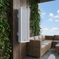 Altavoz de Columna IP-20SK III de 20W con PoE y SIP, Carcasa de Aluminio Resistente a la Intemperie para Sistemas de PA en Exteriores e Intercomunicadores de Emergencia