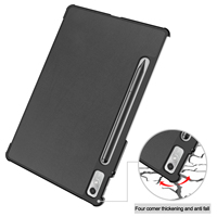 Étui pour tablette pliable à trois volets de 11,2 pouces en cuir PU PC léger multicolores antichoc pour Tab P11 Pro Gen