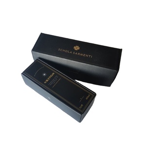 Có thể gập lại 33cm trắng cứng đen dài tùy chỉnh hộp giấy hình chữ nhật cao cấp các tông mỏng rượu boxe - Product Image 1