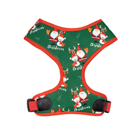 Harnais de luxe pour chien avec logo personnalisé gilet teckel réglable en polyester accessoires de Noël réfléchissants personnalisables pour animaux de compagnie