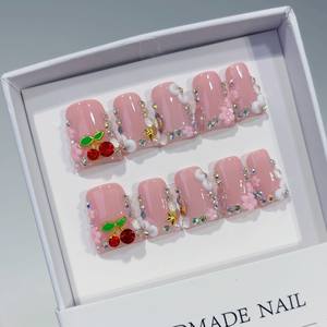 <span class=keywords><strong>Uñas</strong></span> Postizas Francesas Hechas a Mano, Estilo 3D, con Diseño <span class=keywords><strong>de</strong></span> Pico <span class=keywords><strong>de</strong></span> Pato, Éxito <span class=keywords><strong>de</strong></span> Ventas en Europa y América - Product Image 3