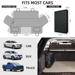 Funda Protectora para Asiento Trasero de Coche para Perros, Extensible, Impermeable, Material Oxford, Base Rígida, Soporta 400 Libras, Versión Mejorada 2025 - Product Image 3