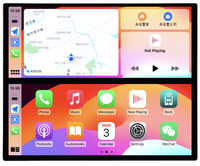 Autoradio universel 12,3 pouces Android à double écran, navigation, lecteur multimédia vidéo, stéréo, autoradio, Carplay, unité principale