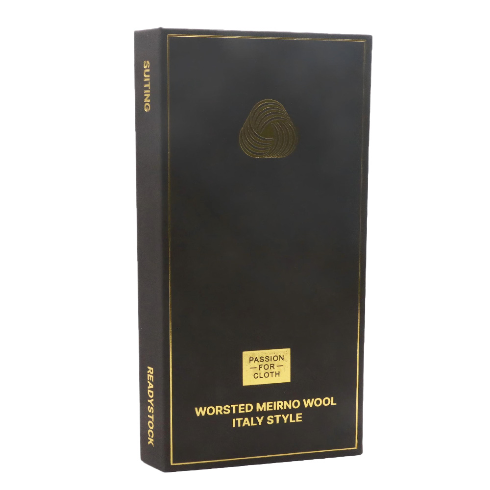 Muestra de libro con 78 tipos de telas