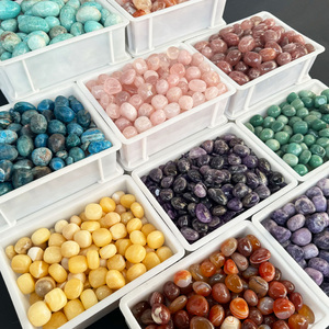 หินคริสตัลขัดเงาขายส่ง หินโรสควอตซ์ อะเมทิสต์ หินบำบัดหลากหลายชนิด - Product Image 1