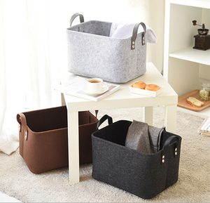 Oneup — panier de rangement en feutre vietnamien, benne pour articles divers, boîte de rangement de jouets - Product Image 1