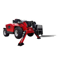 Cargador Multifuncional Agrícola JICHUAN Hecho en China, Mini Cargador Diesel con Ruedas y Horquilla de 1070 mm de Longitud, Todoterreno